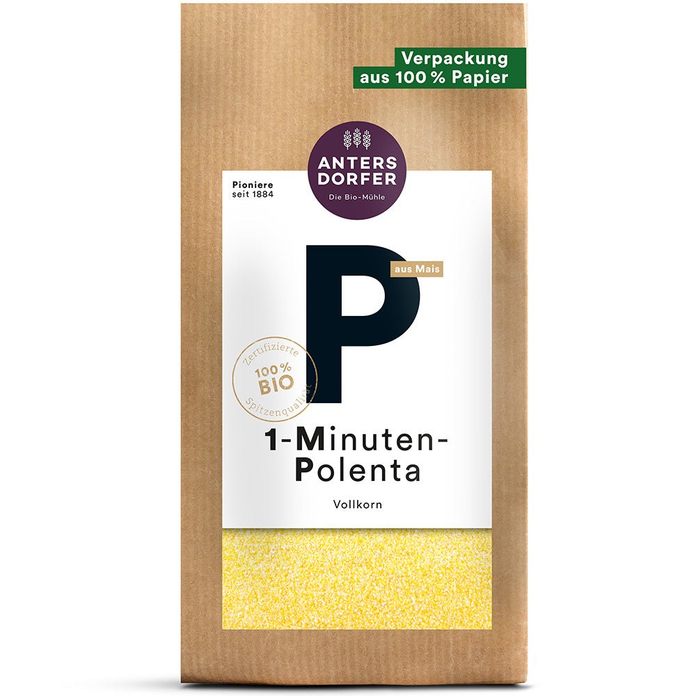 Bio "1 - Minuten - Polenta" Maisgrieß (Vollkorn) 500g - SUVENSO