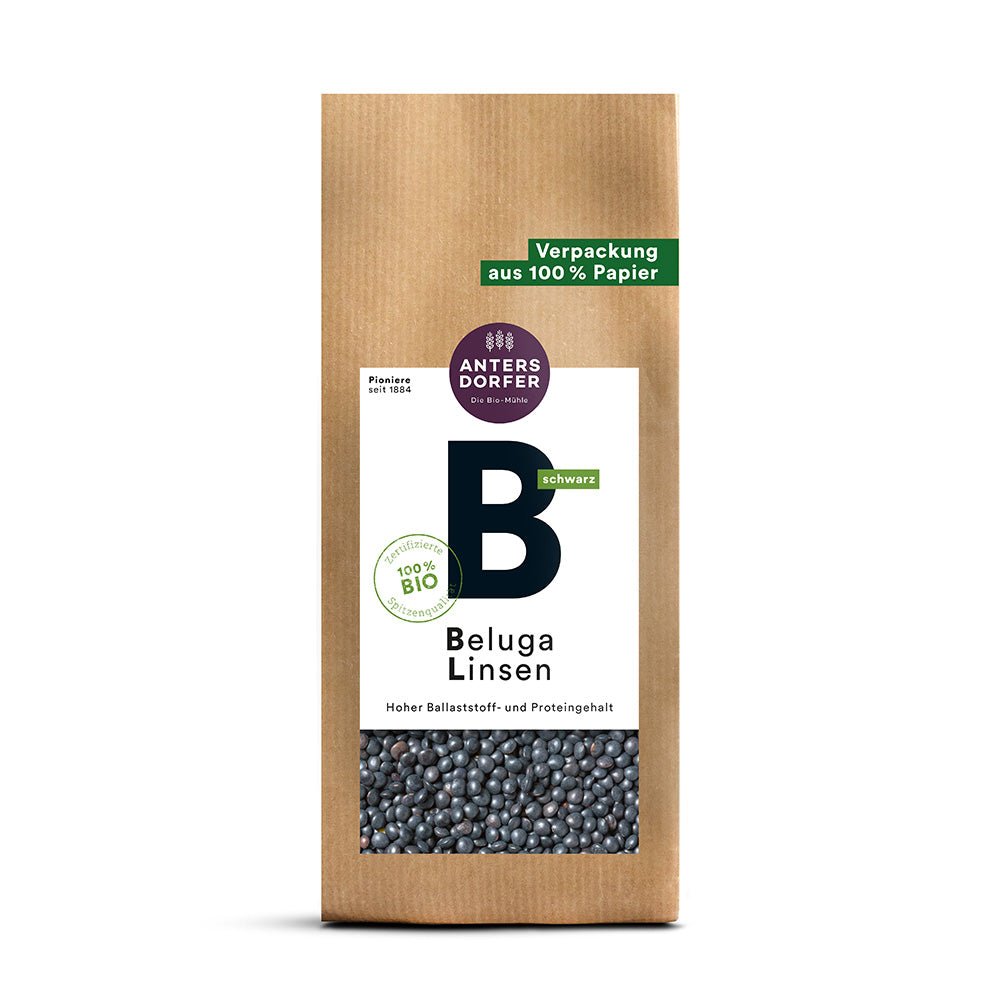 Bio Beluga Linsen (schwarz) 500g - SUVENSO