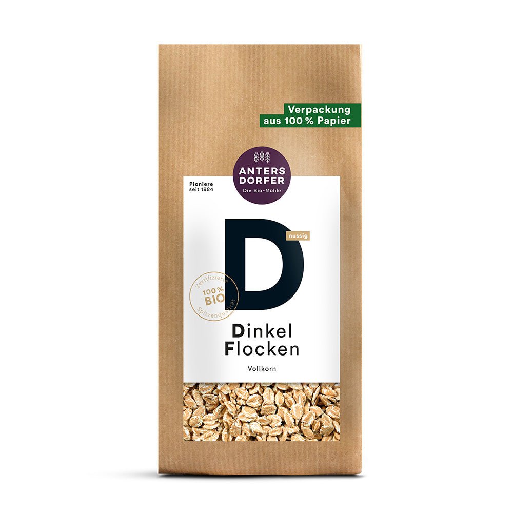Bio Dinkel Flocken (Vollkorn) 500g - SUVENSO