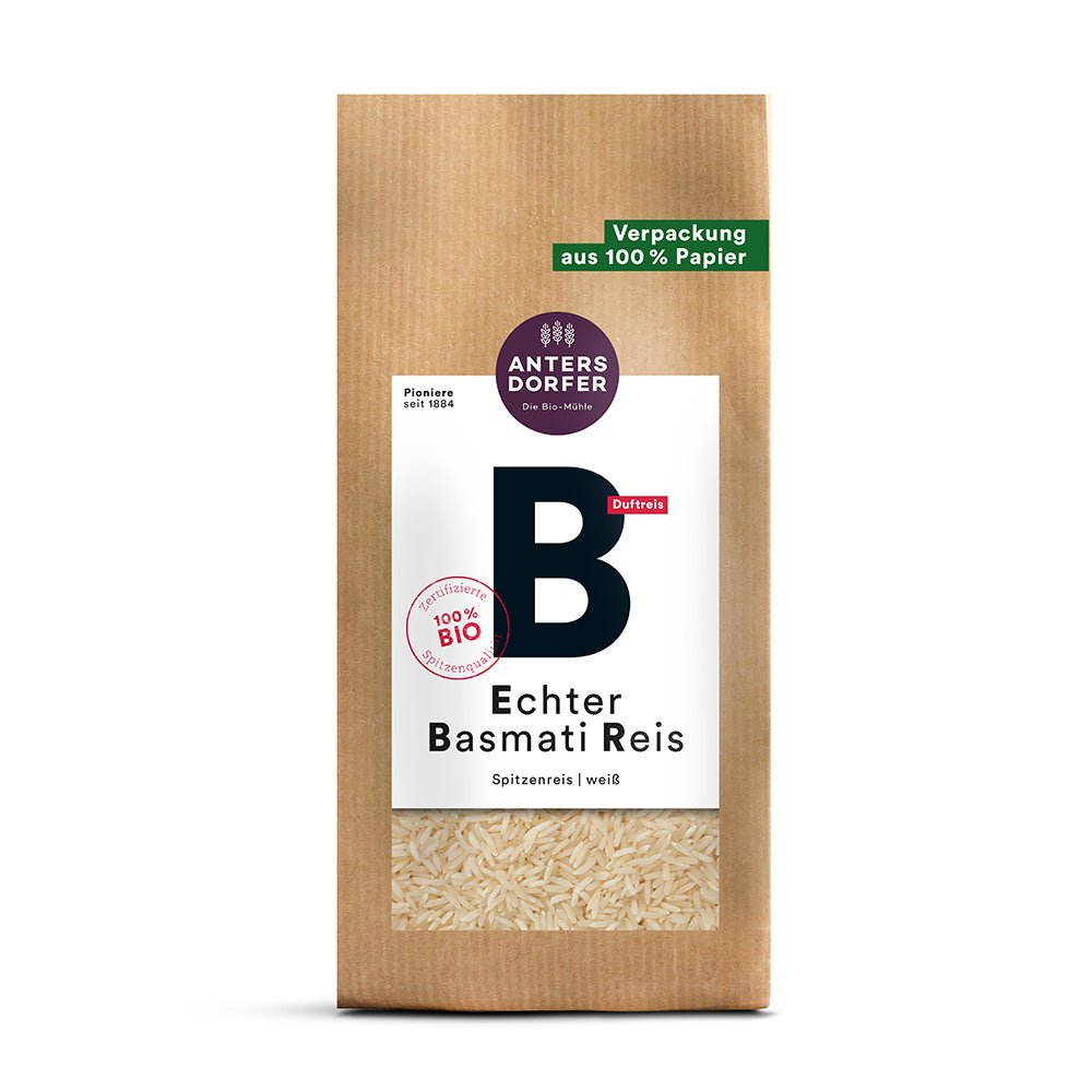 Bio Echter Basmati Reis weiß 1 kg - SUVENSO