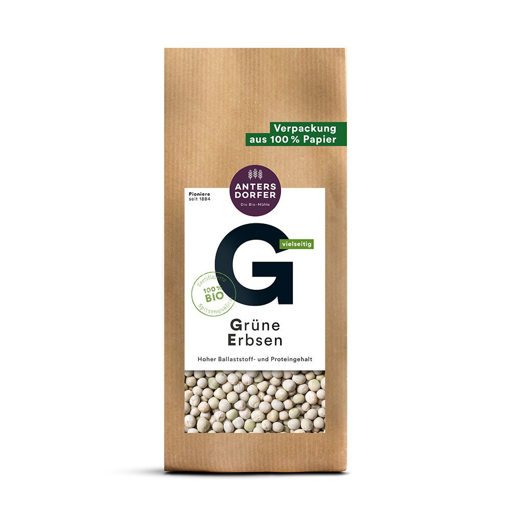 Bio Grüne Erbsen 500g - SUVENSO