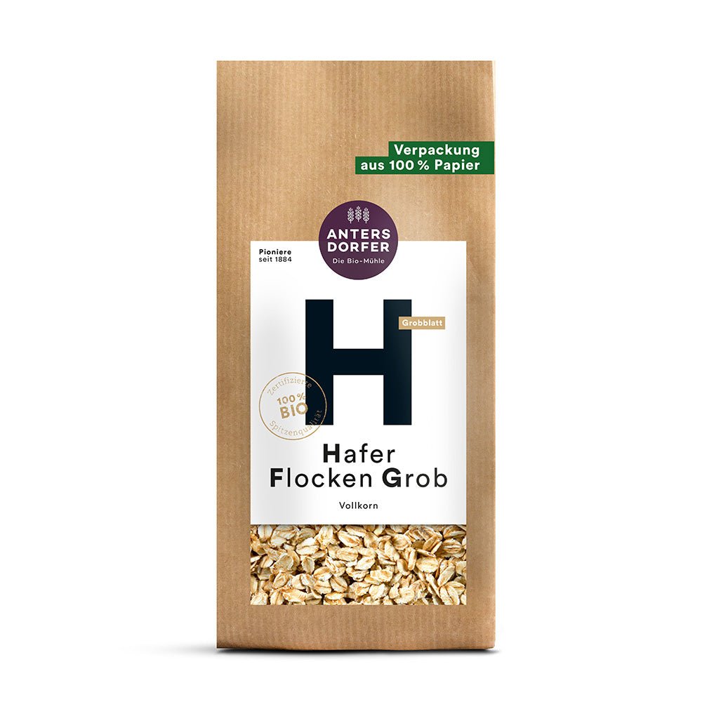 Bio Hafer Flocken Grob (Vollkorn) 500g - SUVENSO