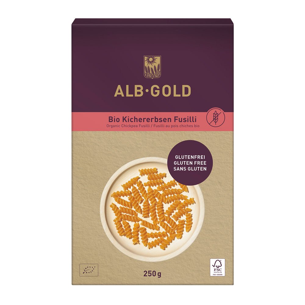 Bio Kichererbsen Fusilli 250g - SUVENSO