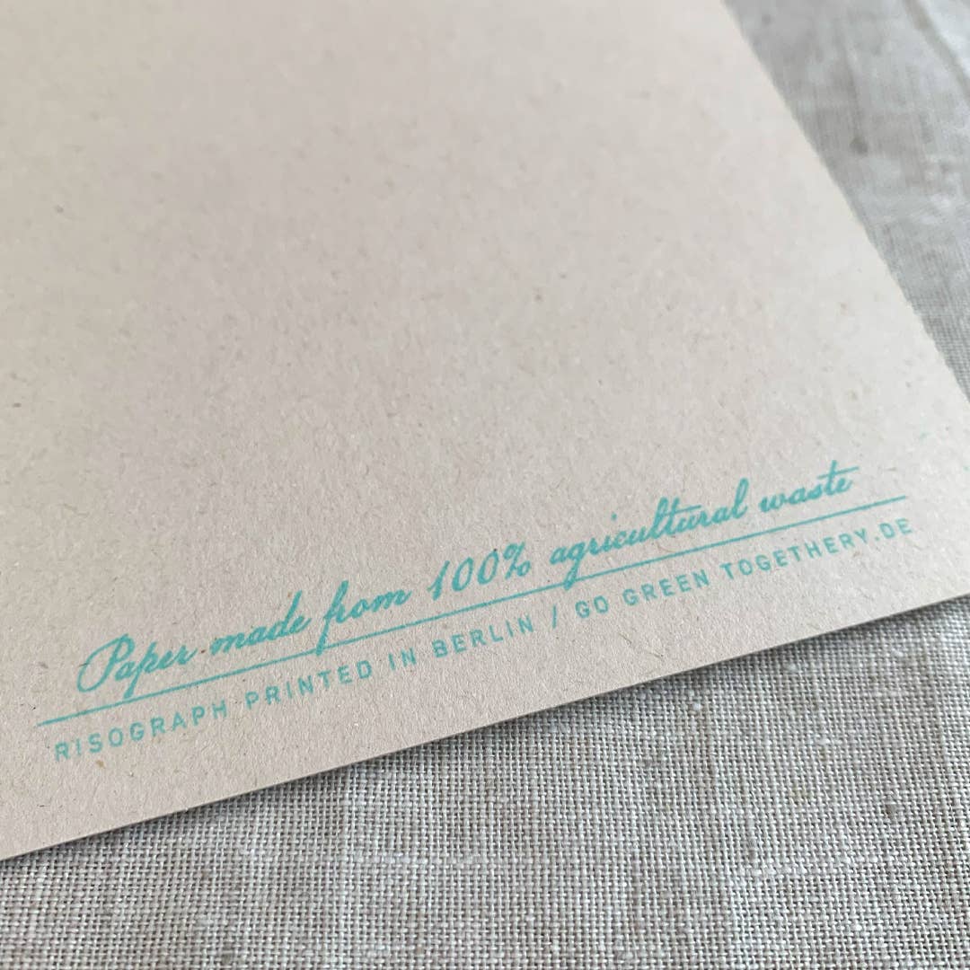 Postkarte / Luftballons / Happy Birthday / Ökopapier - unverpackt & lose