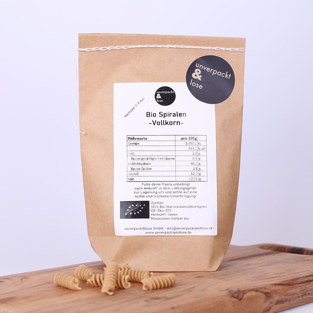 Spiralen Vollkorn Bio - unverpackt & lose