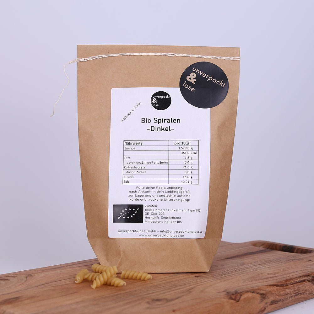 Spirelli Dinkel Bio - unverpackt & lose