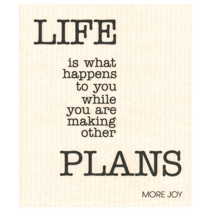 Spültuch Text life - unverpackt & lose