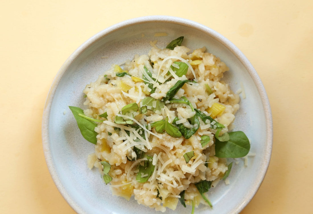 Gebackenes Risotto mit Grün - unverpackt & lose
