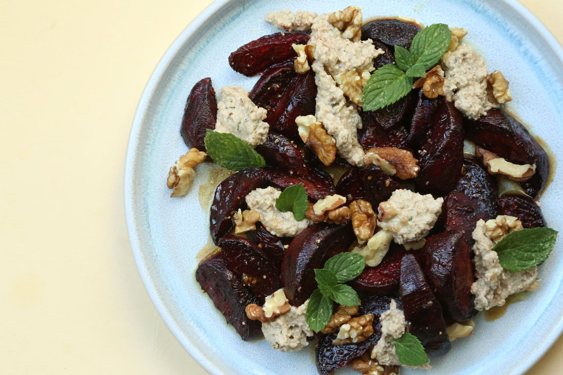 Rote Beete mit Walnusscreme - unverpackt & lose