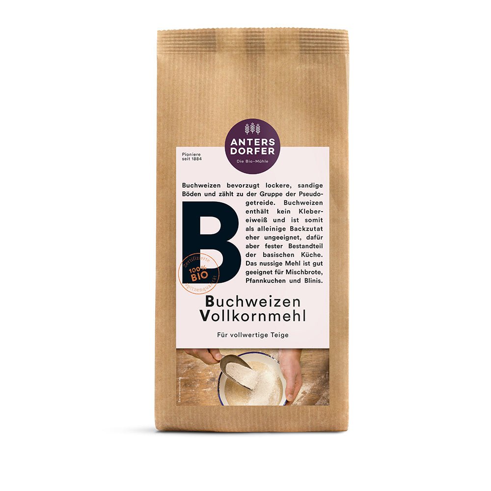 Bio Buchweizen Vollkornmehl 500g - SUVENSO