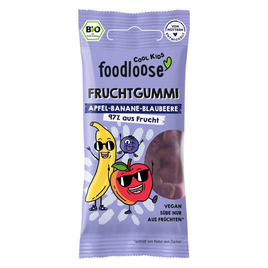 Bio - Fruchtgummi Banane - Blaubeere 30g - SUVENSO