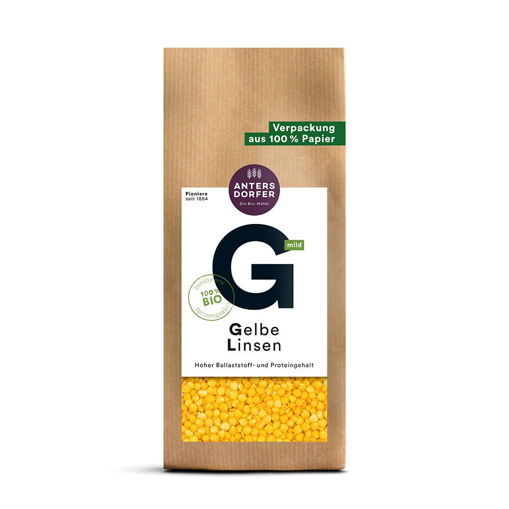 Bio Gelbe Linsen 500g - SUVENSO