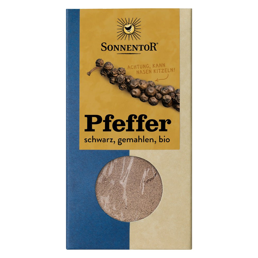 Bio Pfeffer schwarz gemahlen 50g - SUVENSO