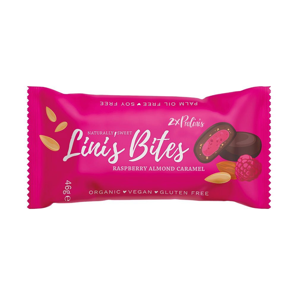 Bio Raspberry Almond Pralinis 46g - SUVENSO