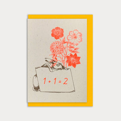 Klappkarte / Hase / 1+1 / Recyclingpapier - unverpackt & lose