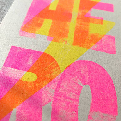 Postkarte / Blitz / Hero / Ökopapier / Pflanzenfarbe - unverpackt & lose