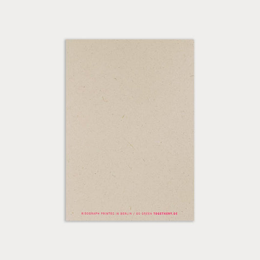 Postkarte / Farn mit Marienkäfer / Ökopapier - unverpackt & lose