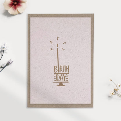 Postkarte Happy Birthday / Eco Love - unverpackt & lose