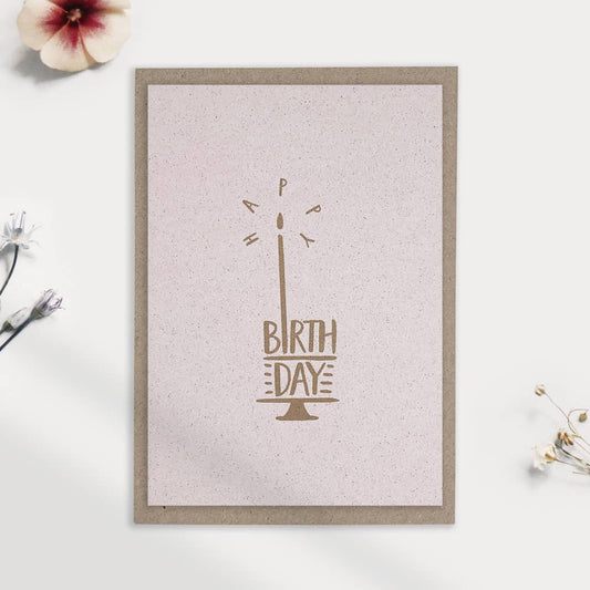 Postkarte Happy Birthday / Eco Love - unverpackt & lose