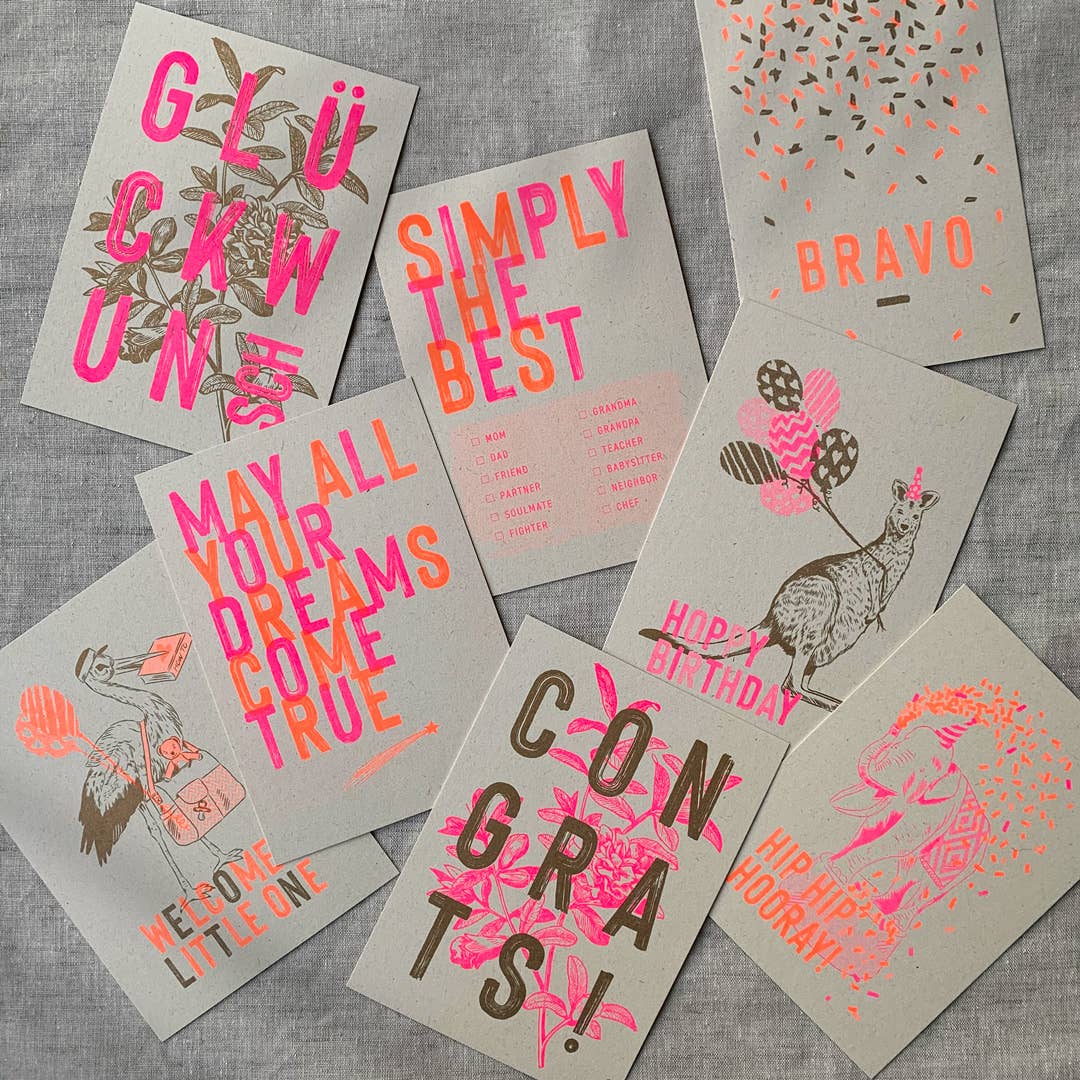 Postkarte / Simply the best / Pflanzenfarbe / Ökopapier - unverpackt & lose