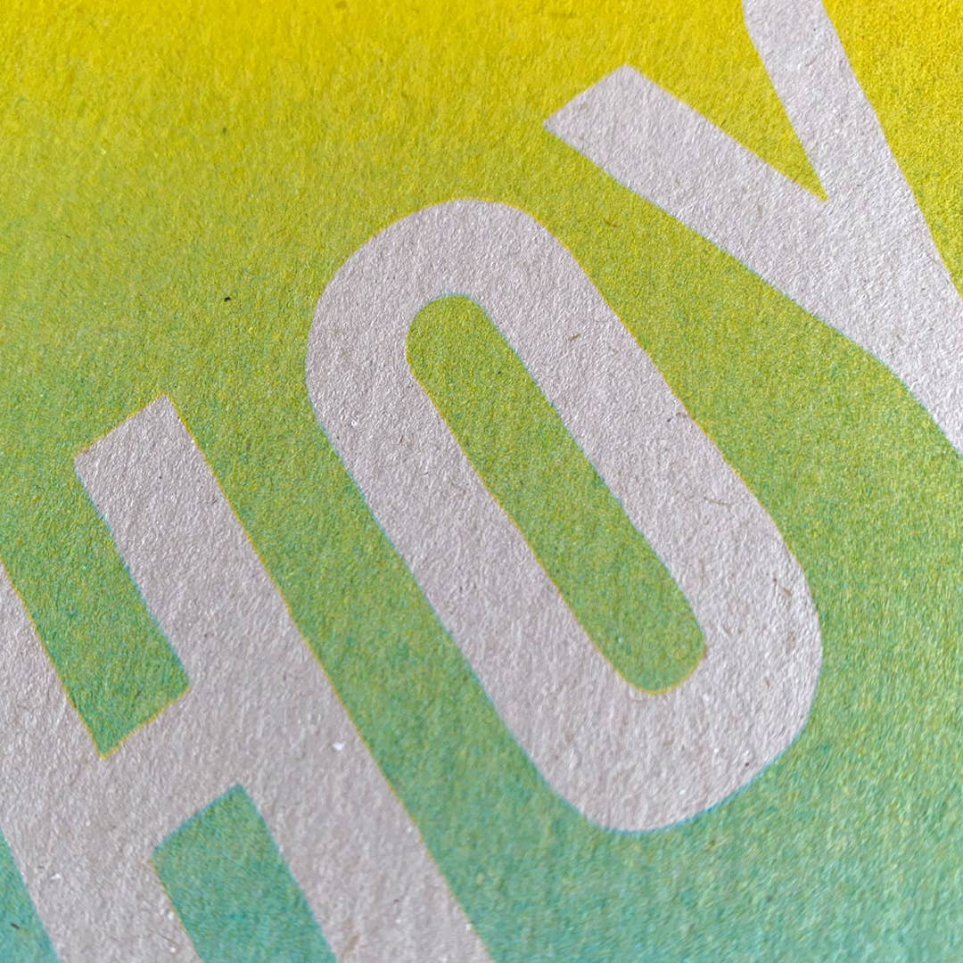 Postkarte / Verlauf / Ahoy / Ökopapier - unverpackt & lose