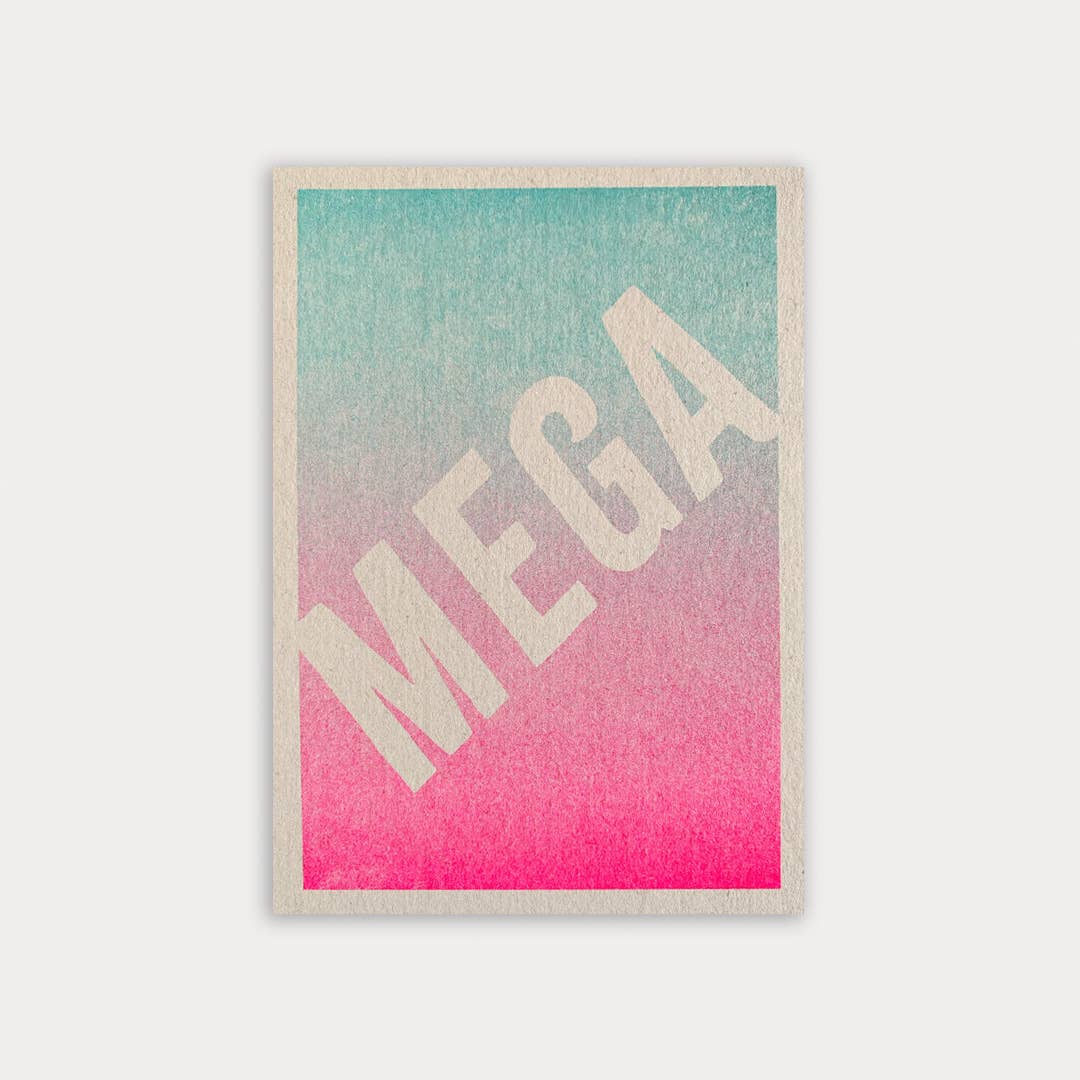 Postkarte / Verlauf / Mega / Ökopapier - unverpackt & lose