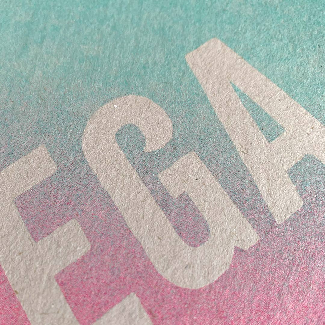 Postkarte / Verlauf / Mega / Ökopapier - unverpackt & lose