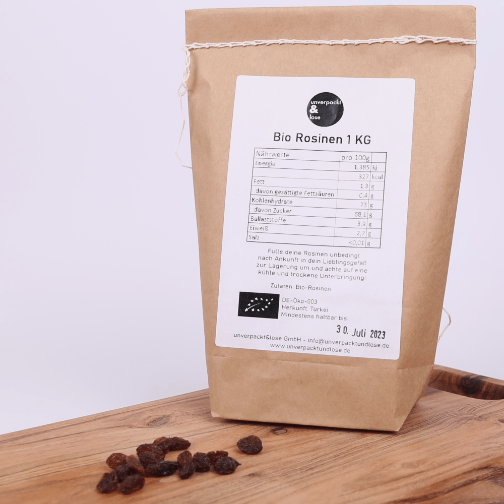 Rosinen geölt Bio - unverpackt & lose