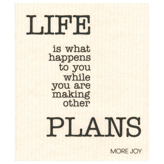 Spültuch Text life - unverpackt & lose